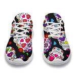 Sugar Skull Pattern Print Sport Shoes GearFrost