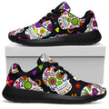 Sugar Skull Pattern Print Walking Shoes