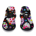 Sugar Skull Pattern Print Sport Shoes GearFrost