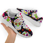 Sugar Skull Pattern Print Sport Shoes GearFrost