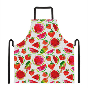 Summer Fruits Watermelon Pattern Print Apron