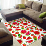 Summer Fruits Watermelon Pattern Print Area Rug GearFrost