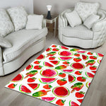 Summer Fruits Watermelon Pattern Print Area Rug GearFrost