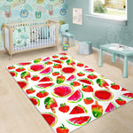 Summer Fruits Watermelon Pattern Print Area Rug GearFrost