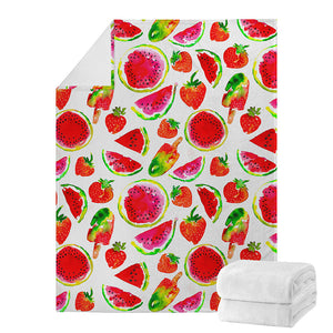 Summer Fruits Watermelon Pattern Print Blanket