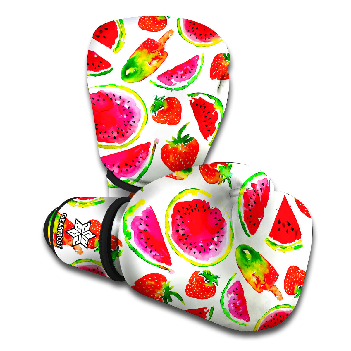 Summer Fruits Watermelon Pattern Print Boxing Gloves