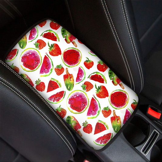 Summer Fruits Watermelon Pattern Print Car Center Console Cover