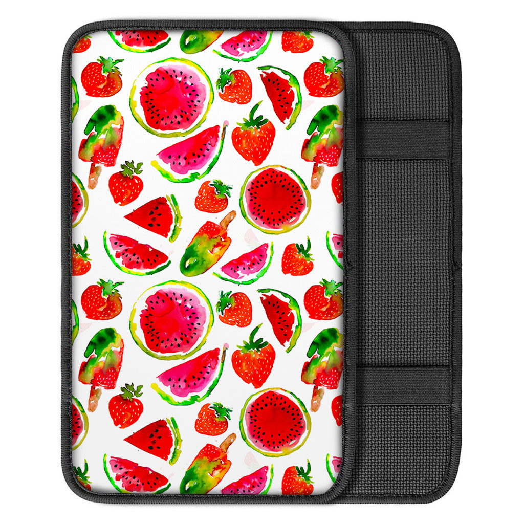 Summer Fruits Watermelon Pattern Print Car Center Console Cover