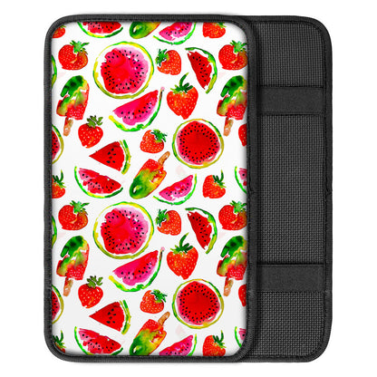 Summer Fruits Watermelon Pattern Print Car Center Console Cover