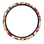 Summer Fruits Watermelon Pattern Print Car Steering Wheel Cover