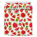 Summer Fruits Watermelon Pattern Print Duvet Cover Bedding Set