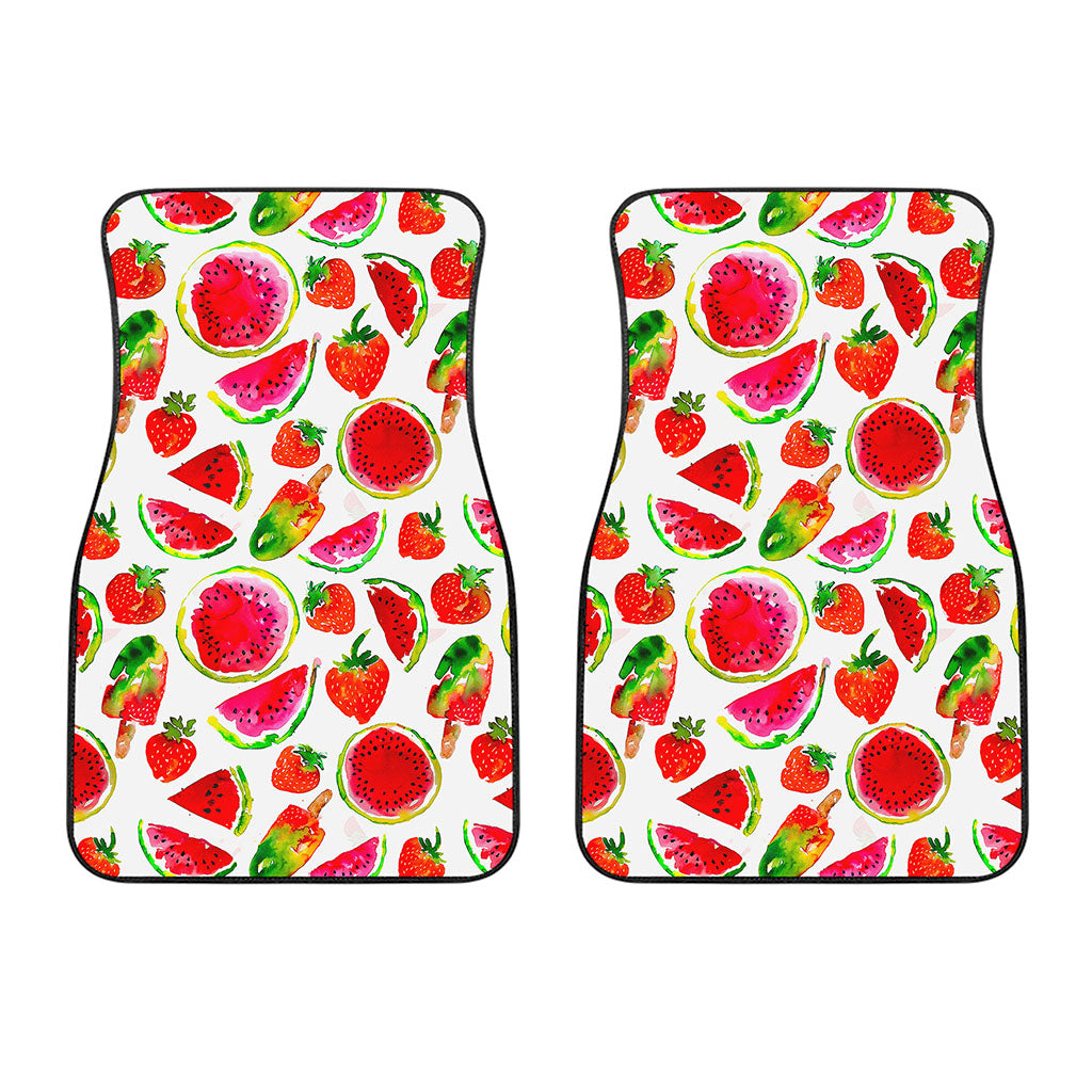 Summer Fruits Watermelon Pattern Print Front Car Floor Mats
