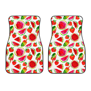 Summer Fruits Watermelon Pattern Print Front Car Floor Mats