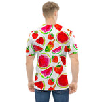 Summer Fruits Watermelon Pattern Print Men's T-Shirt