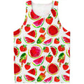 Summer Fruits Watermelon Pattern Print Men's Tank Top