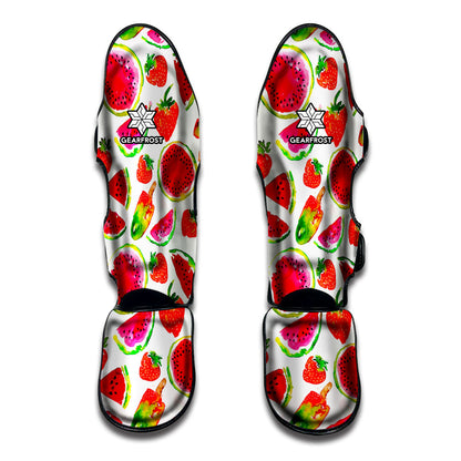 Summer Fruits Watermelon Pattern Print Muay Thai Shin Guard