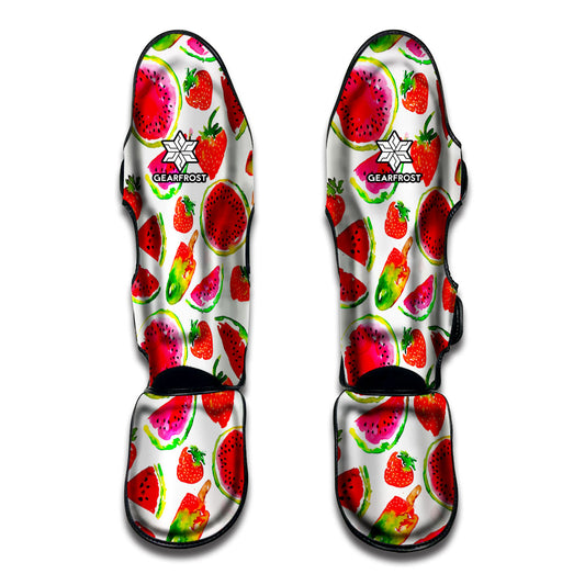 Summer Fruits Watermelon Pattern Print Muay Thai Shin Guard