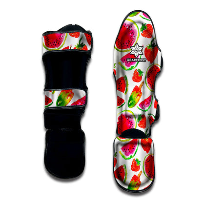 Summer Fruits Watermelon Pattern Print Muay Thai Shin Guard