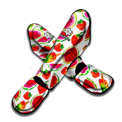 Summer Fruits Watermelon Pattern Print Muay Thai Shin Guard
