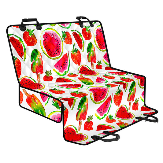 Summer Fruits Watermelon Pattern Print Pet Car Back Seat Cover