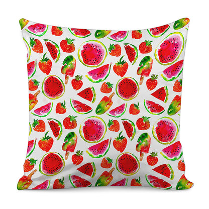 Summer Fruits Watermelon Pattern Print Pillow Cover