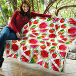 Summer Fruits Watermelon Pattern Print Quilt