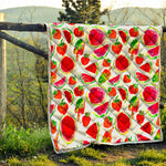 Summer Fruits Watermelon Pattern Print Quilt