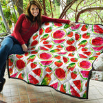 Summer Fruits Watermelon Pattern Print Quilt