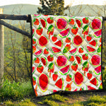 Summer Fruits Watermelon Pattern Print Quilt