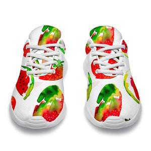 Summer Fruits Watermelon Pattern Print Sport Shoes GearFrost