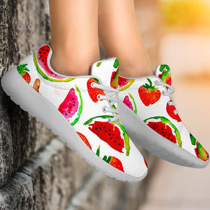 Summer Fruits Watermelon Pattern Print Sport Shoes GearFrost