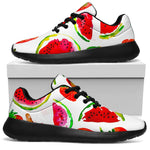 Summer Fruits Watermelon Pattern Print Sport Shoes GearFrost