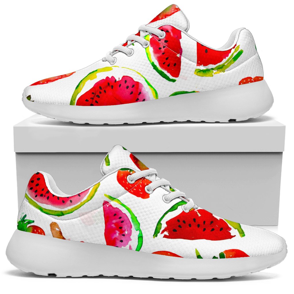 Summer Fruits Watermelon Pattern Print Sport Shoes GearFrost