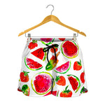 Summer Fruits Watermelon Pattern Print Women's Shorts