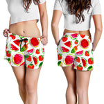 Summer Fruits Watermelon Pattern Print Women's Shorts