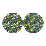 Summer Hawaiian Leaves Pattern Print Car Coasters