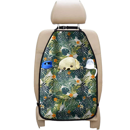 Summer Hawaiian Leaves Pattern Print Car Seat Organizers