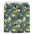 Summer Hawaiian Leaves Pattern Print Duvet Cover Bedding Set