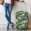 Summer Hawaiian Leaves Pattern Print Luggage Cover GearFrost