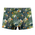 Summer Hawaiian Leaves Pattern Print Men's Boxer Briefs