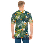 Summer Hawaiian Leaves Pattern Print Men's T-Shirt