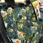 Summer Hawaiian Leaves Pattern Print Pet Car Back Seat Cover