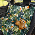 Summer Hawaiian Leaves Pattern Print Pet Car Back Seat Cover