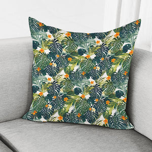 Summer Hawaiian Leaves Pattern Print Pillow Cover