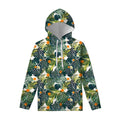 Summer Hawaiian Leaves Pattern Print Pullover Hoodie