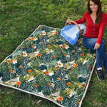 Summer Hawaiian Leaves Pattern Print Quilt
