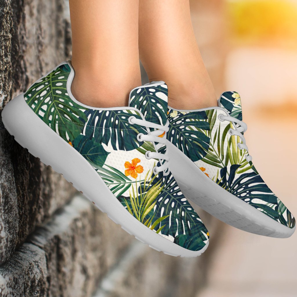 Summer Hawaiian Leaves Pattern Print Sport Shoes GearFrost