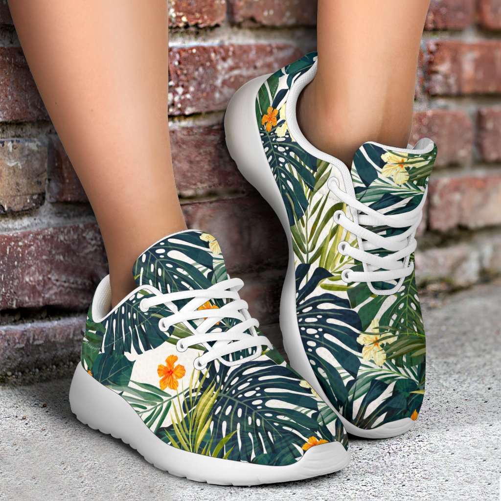 Summer Hawaiian Leaves Pattern Print Sport Shoes GearFrost