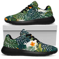 Summer Hawaiian Leaves Pattern Print Walking Shoes