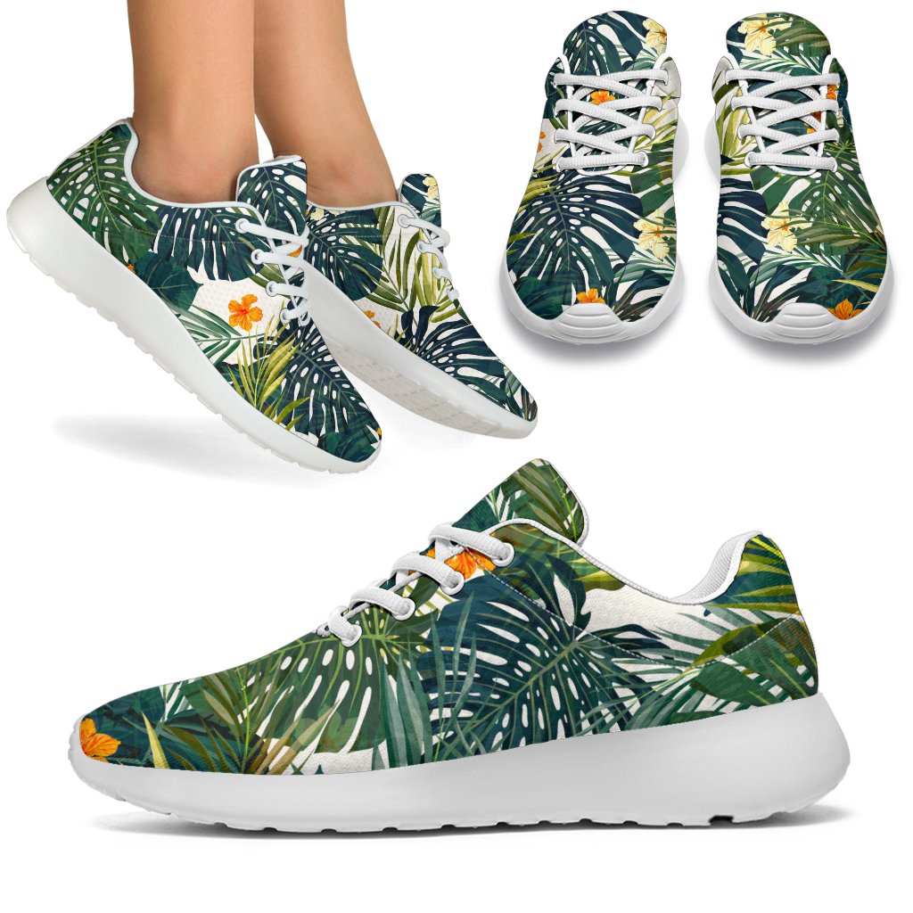 Summer Hawaiian Leaves Pattern Print Sport Shoes GearFrost